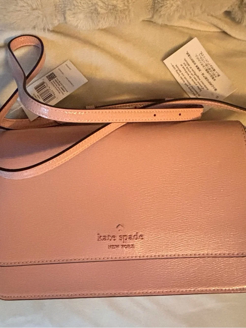 NWT Kate Spade Pink Leather Crossbody Bag
